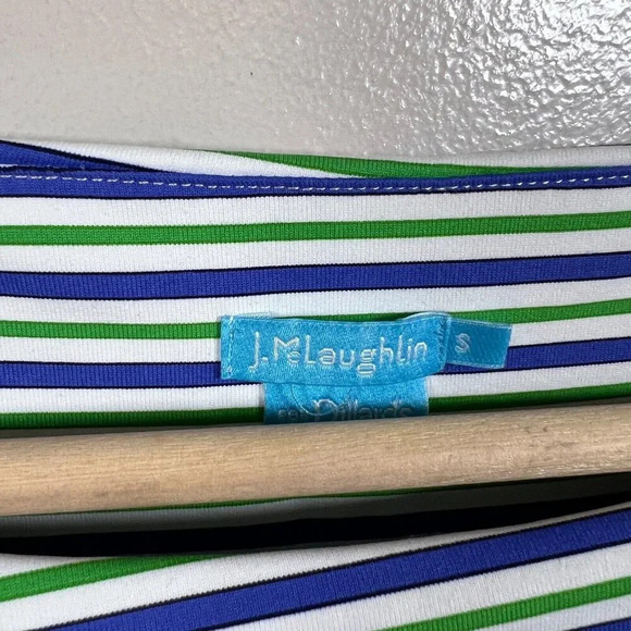 J. McLaughlin Nicola Tiered Dress Size Small Catalina Cloth Stretch Travel Work - Picture 3 of 9